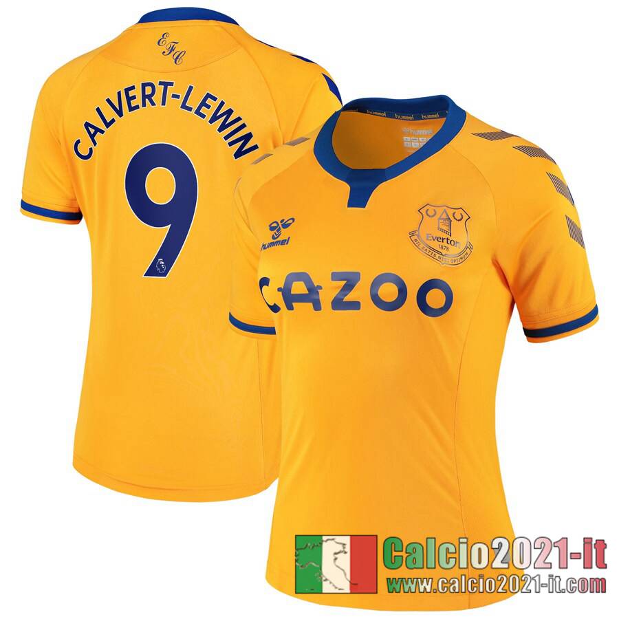 Everton Maglia Calcio Calvert-Lewin #9 Seconda Donna 2020-21