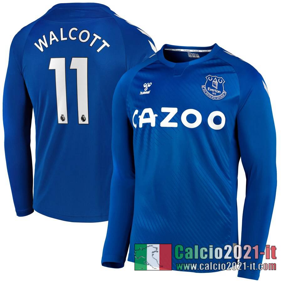 Everton Maglia Calcio Walcott #11 Prima Manica Lunga 2020-21
