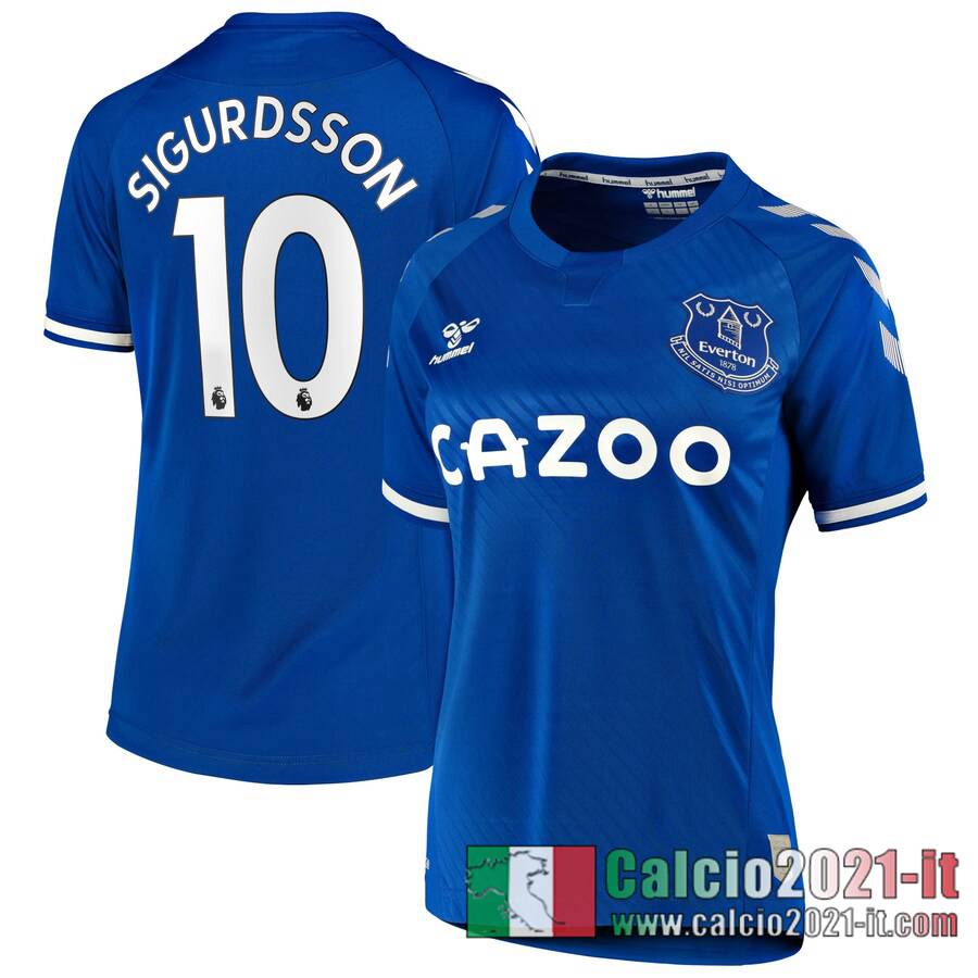 Everton Maglia Calcio Sigurdsson #10 Prima Donna 2020-21