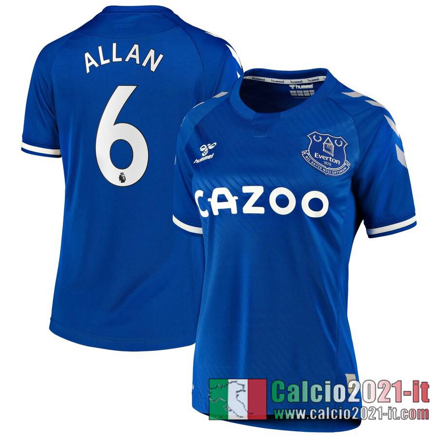 Everton Maglia Calcio Allan #6 Prima Donna 2020-21