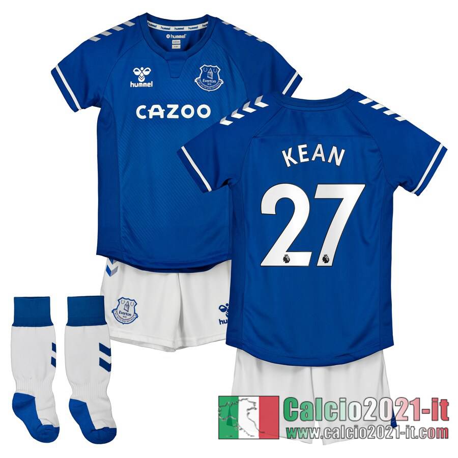 Everton Maglia Calcio Kean #27 Prima Bambino 2020-21