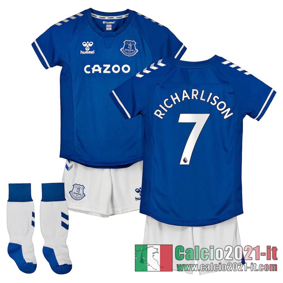 Everton Maglia Calcio Richarlison #7 Prima Bambino 2020-21
