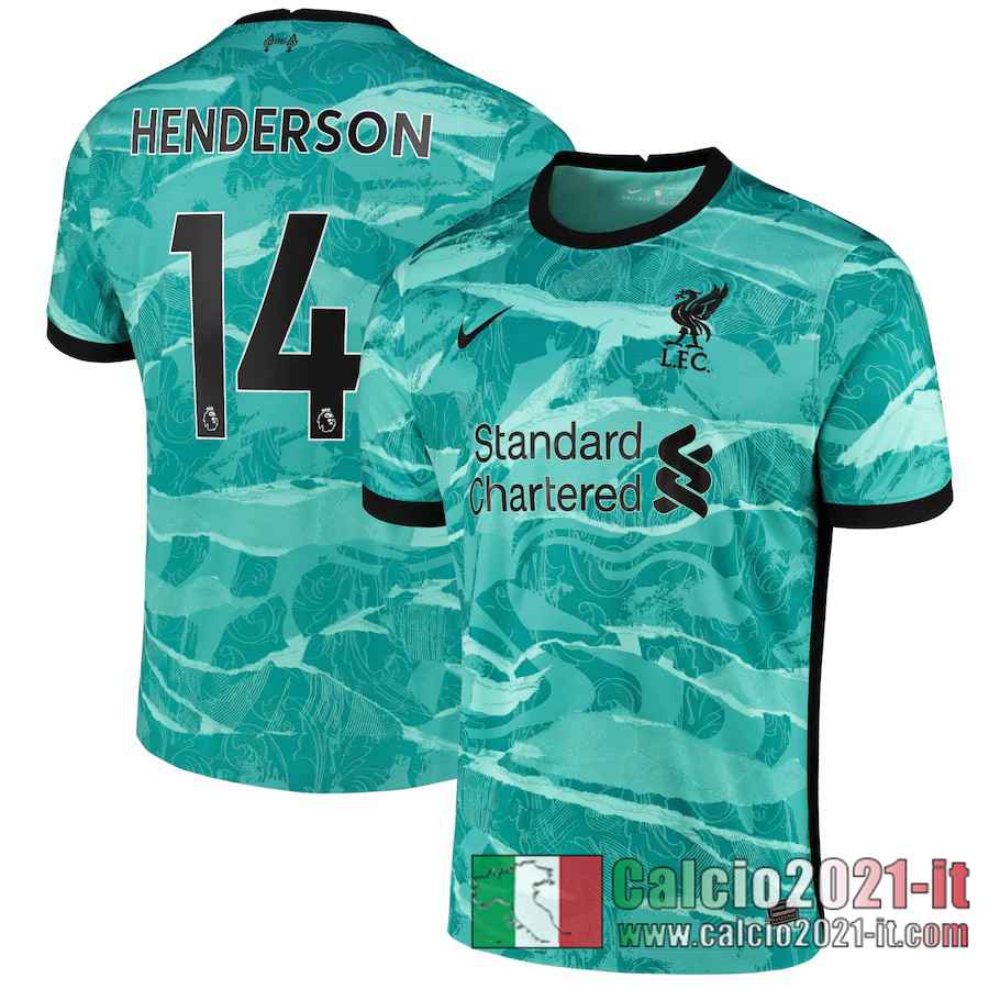 Liverpool Maglia Calcio Henderson #14 Seconda 2020-21