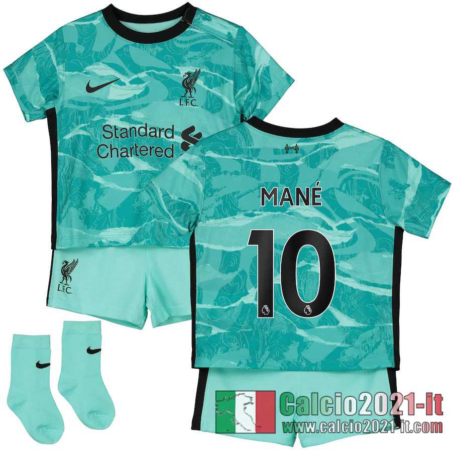 Liverpool Maglia Calcio Mané #10 Seconda Bambino 2020-21