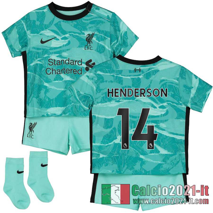 Liverpool Maglia Calcio Henderson #14 Seconda Bambino 2020-21