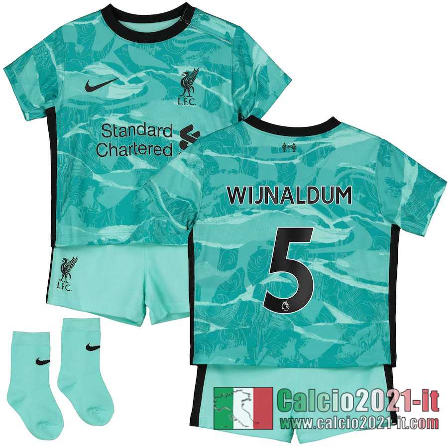 Liverpool Maglia Calcio Wijnaldum #5 Seconda Bambino 2020-21
