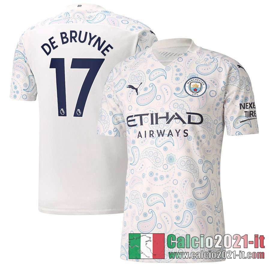 Manchester City Maglia Calcio De Bruyne #17 Terza 2020-21