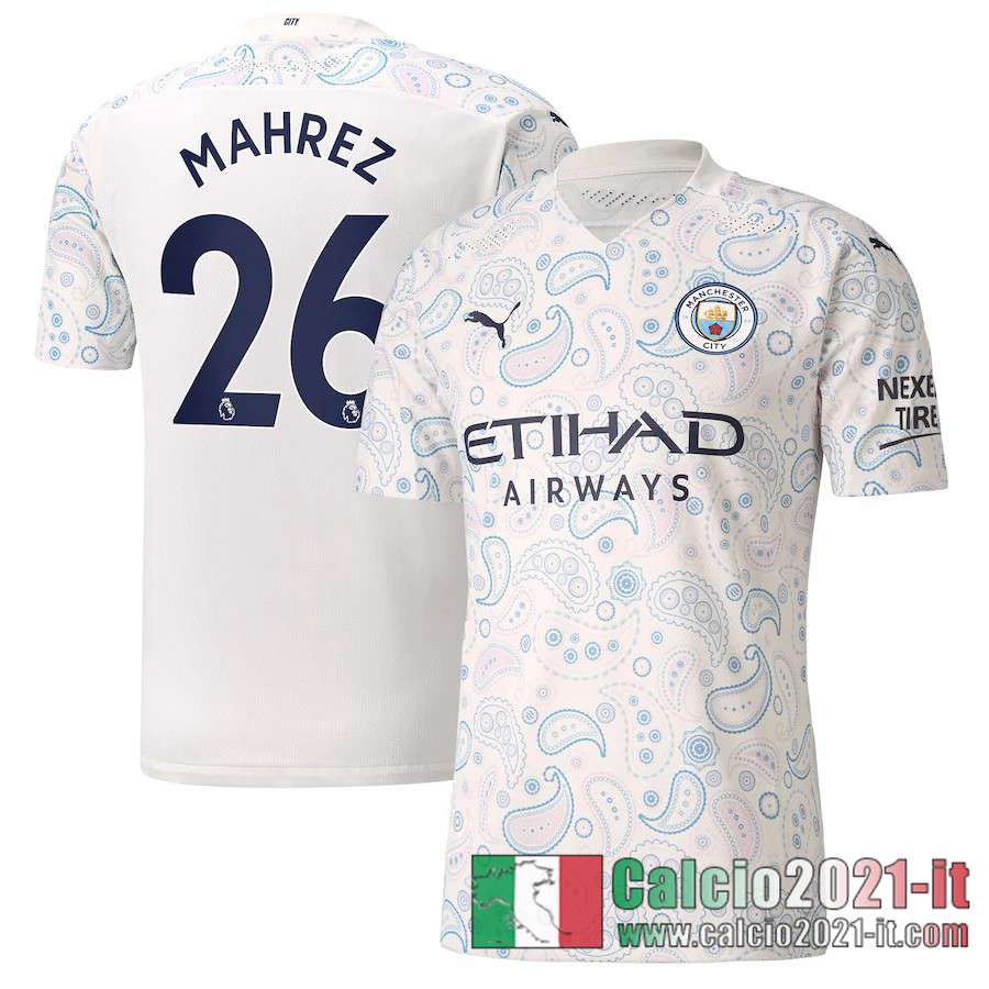 Manchester City Maglia Calcio Mahrez #26 Terza 2020-21