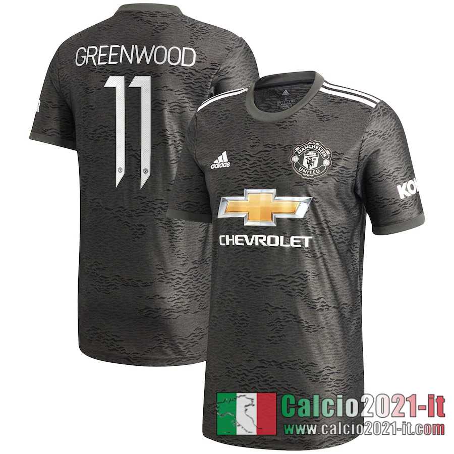 Manchester United Maglia Calcio Greenwood 11 Seconda 2020-21