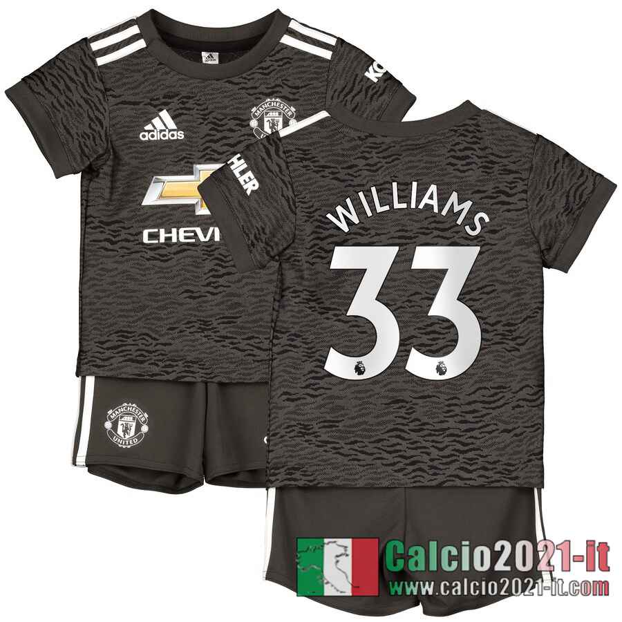 Manchester United Maglia Calcio Williams 33 Seconda Bambino 2020-21