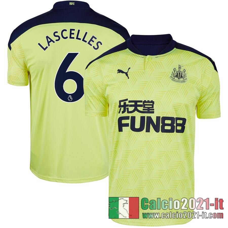 Newcastle United Maglia Calcio Lascelles #6 Seconda 2020-21