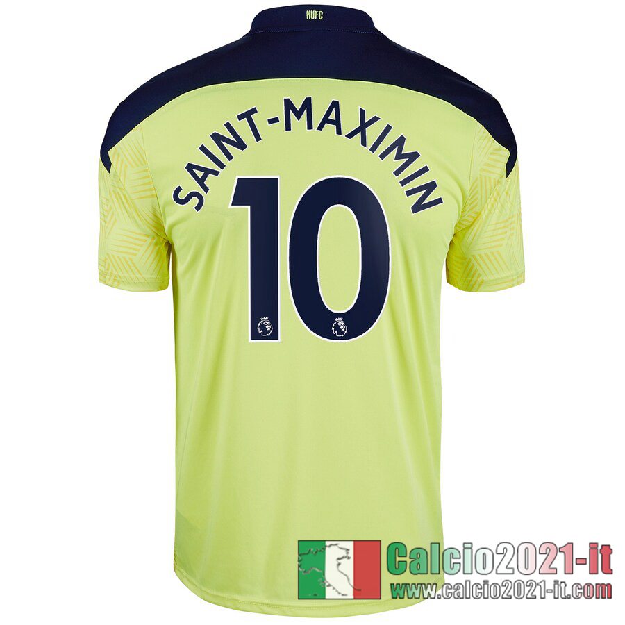 Newcastle United Maglia Calcio Saint-Maximin #10 Seconda Bambino 2020-21