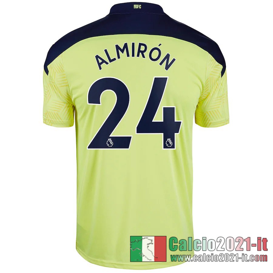 Newcastle United Maglia Calcio Almiron #24 Seconda Bambino 2020-21