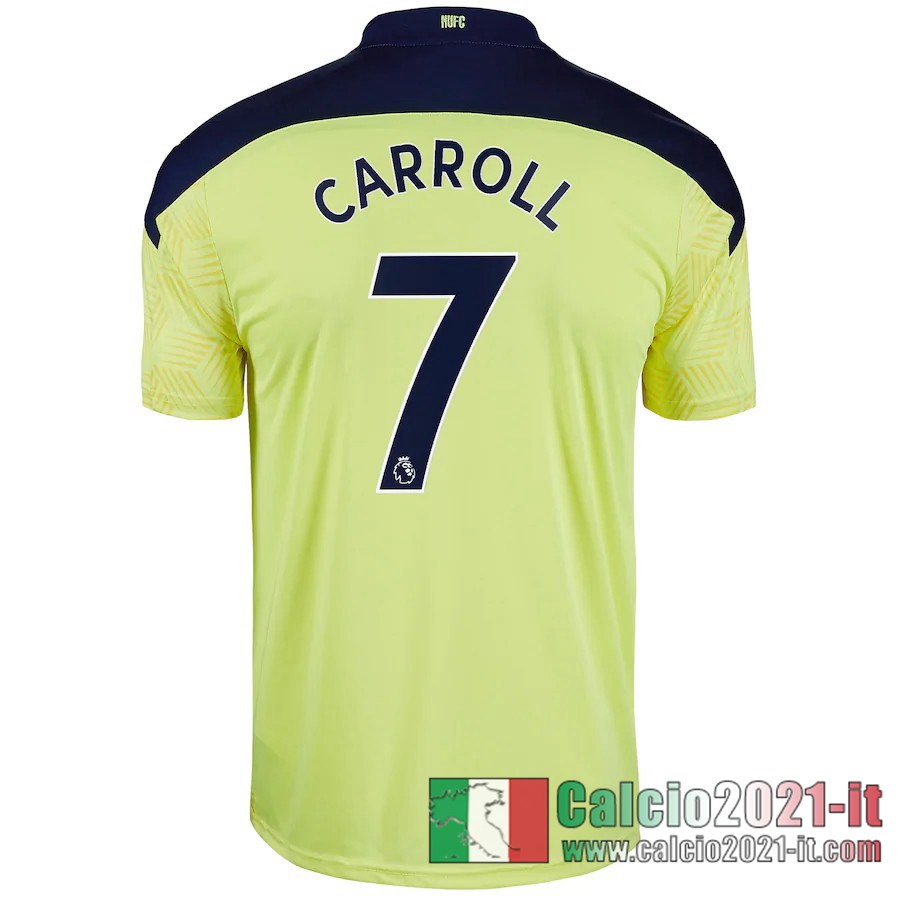 Newcastle United Maglia Calcio Carroll #7 Seconda Bambino 2020-21