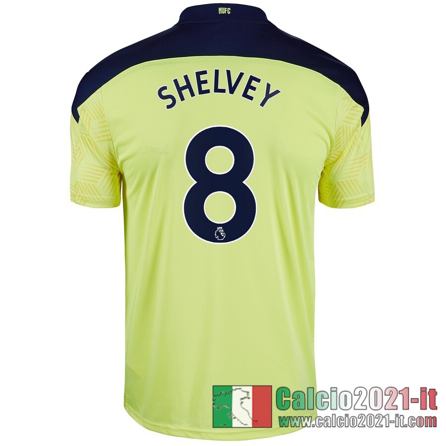 Newcastle United Maglia Calcio Shelvey #8 Seconda Bambino 2020-21