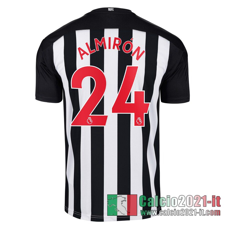 Newcastle United Maglia Calcio Almiron #24 Prima Bambino 2020-21