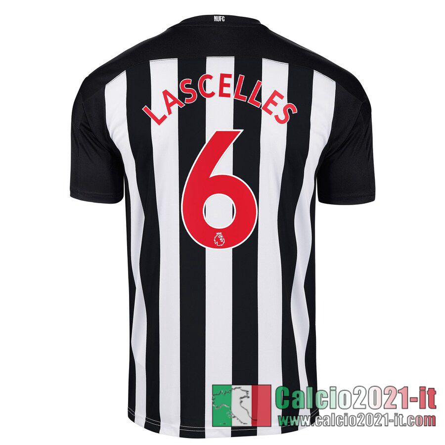 Newcastle United Maglia Calcio Lascelles #6 Prima Bambino 2020-21