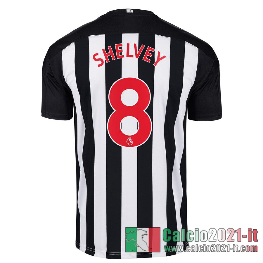 Newcastle United Maglia Calcio Shelvey #8 Prima Bambino 2020-21