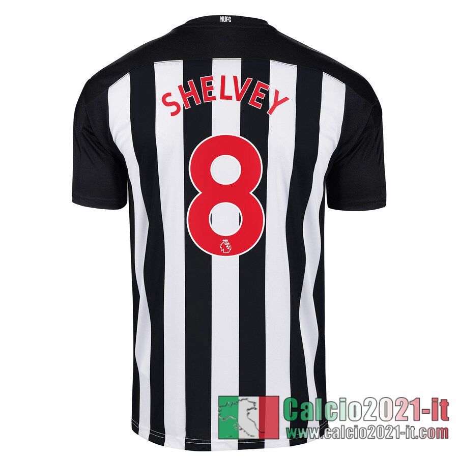 Newcastle United Maglia Calcio Shelvey #8 Prima Bambino 2020-21