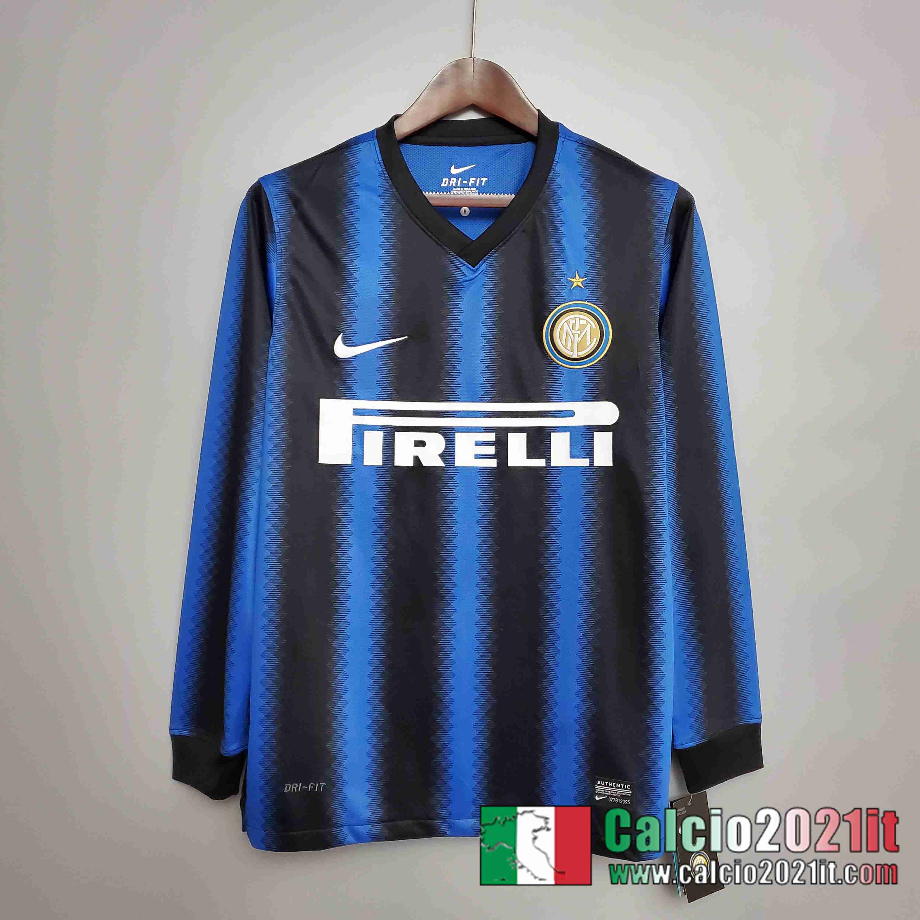 Retro Maglia Calcio Manica Lunga 10/11 Inter Milan Prima