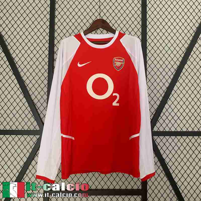 Arsenal Retro Maglia Calcio Prima Uomo Manga Larga 02 04 FG392