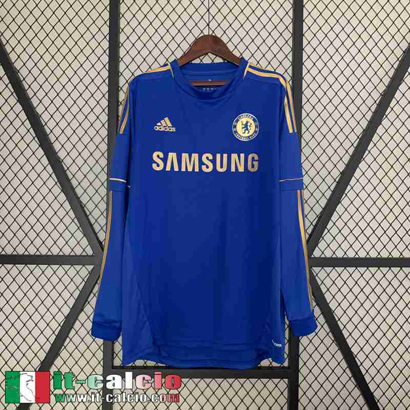 Chelsea Retro Maglia Calcio Prima Uomo Manga Larga 12 13 FG409