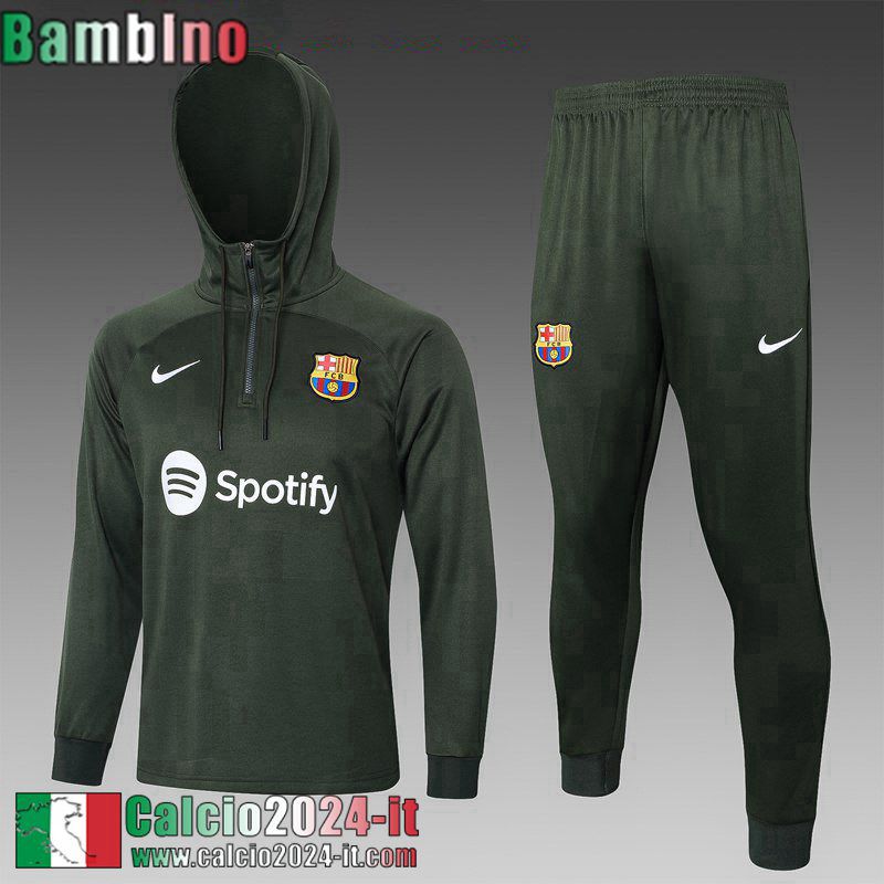 Barcellona KIT: Felpa Sportswear Bambini 2023 2024 C113