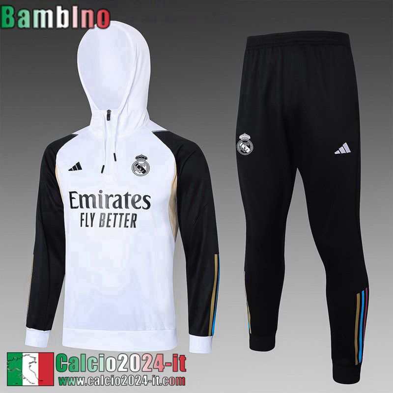 Real Madrid KIT: Felpa Sportswear Bambini 2023 2024 C120
