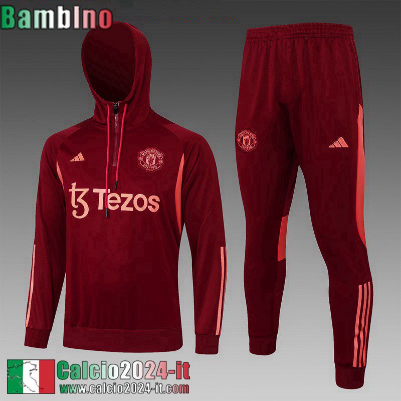 Manchester United KIT: Felpa Sportswear Bambini 2023 2024 C130