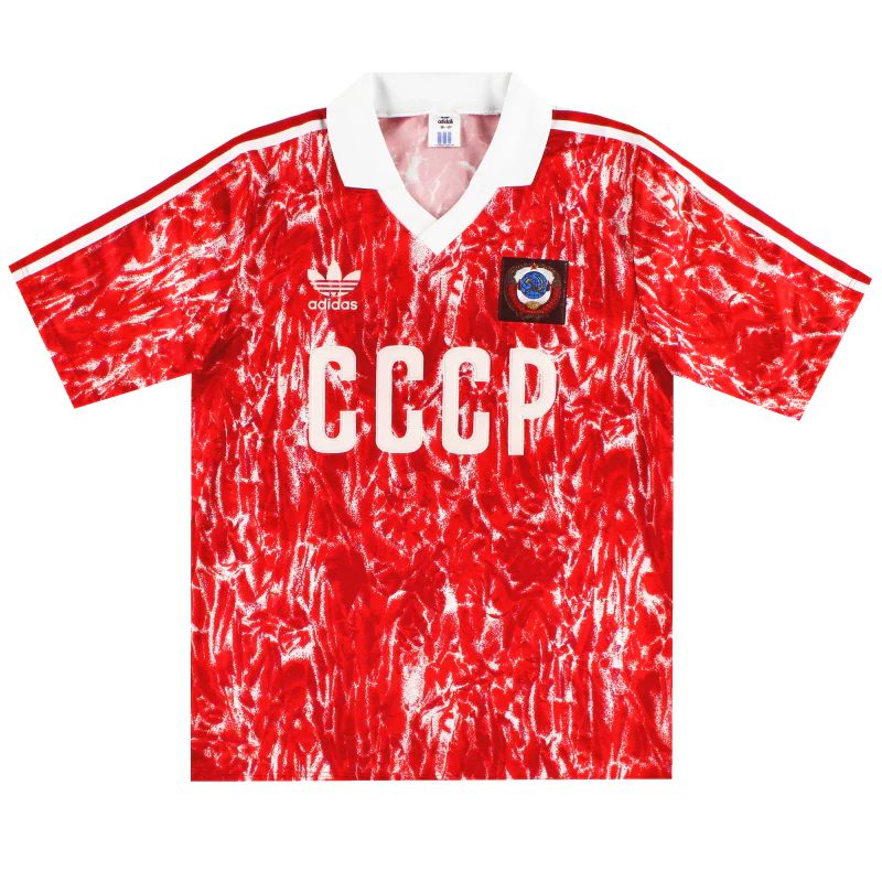 Soviet Union Retro Maglia Calcio Prima Uomo 1990 FG389