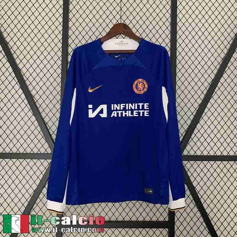 Chelsea Maglia Calcio Prima Manga Larga Uomo 2023 2024