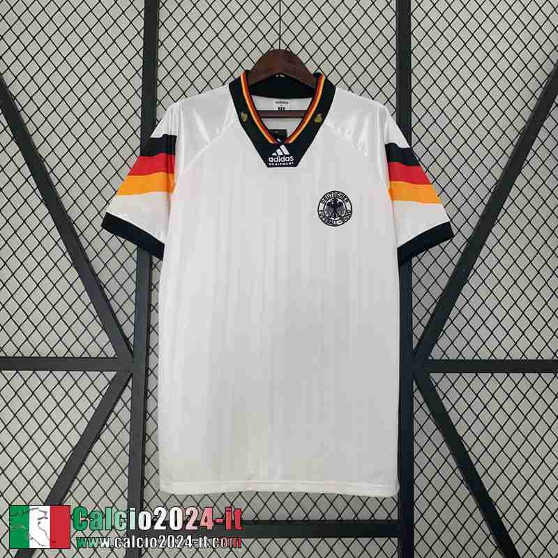 Germania Retro Maglia Calcio Prima Uomo 1992 FG421
