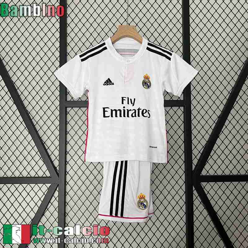 Real Madrid Retro Maglia Calcio Prima Bambini 14 15