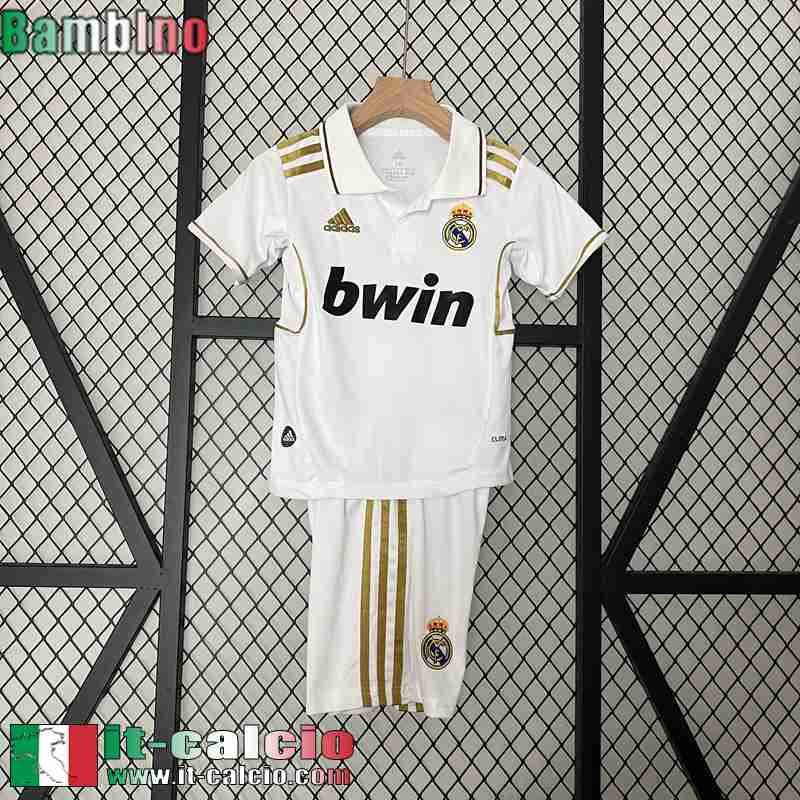 Real Madrid Retro Maglia Calcio Prima Bambini 11 12