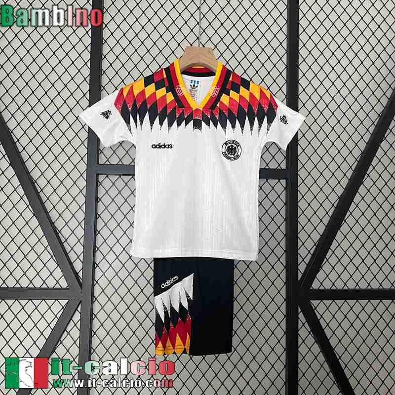 Germania Retro Maglia Calcio Prima Bambini 1994