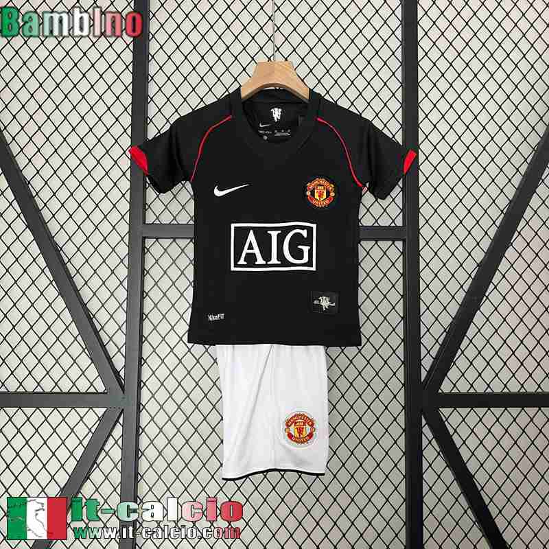 Manchester United Retro Maglia Calcio Seconda Bambini 07 08