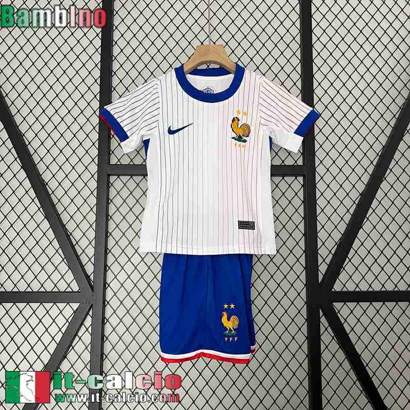 Francia Retro Maglia Calcio Seconda Bambini 2024