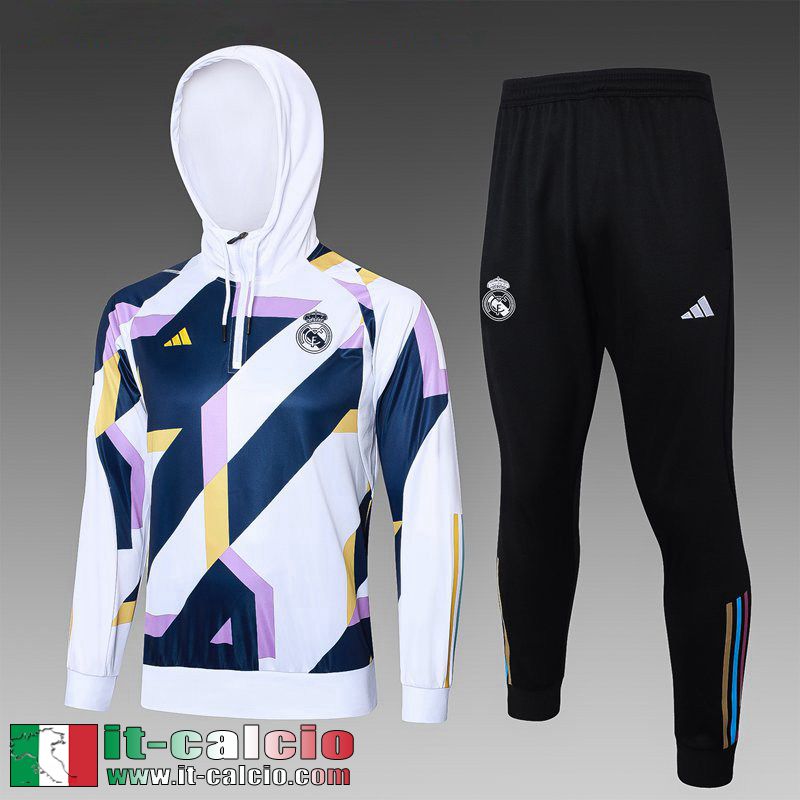 KIT: Real Madrid Tute Sportive Giacca Cappuccio Bambini 2023 2024 C168