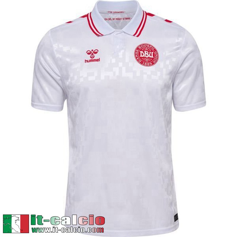 Denmark Maglia Calcio Seconda Uomo EURO 2024