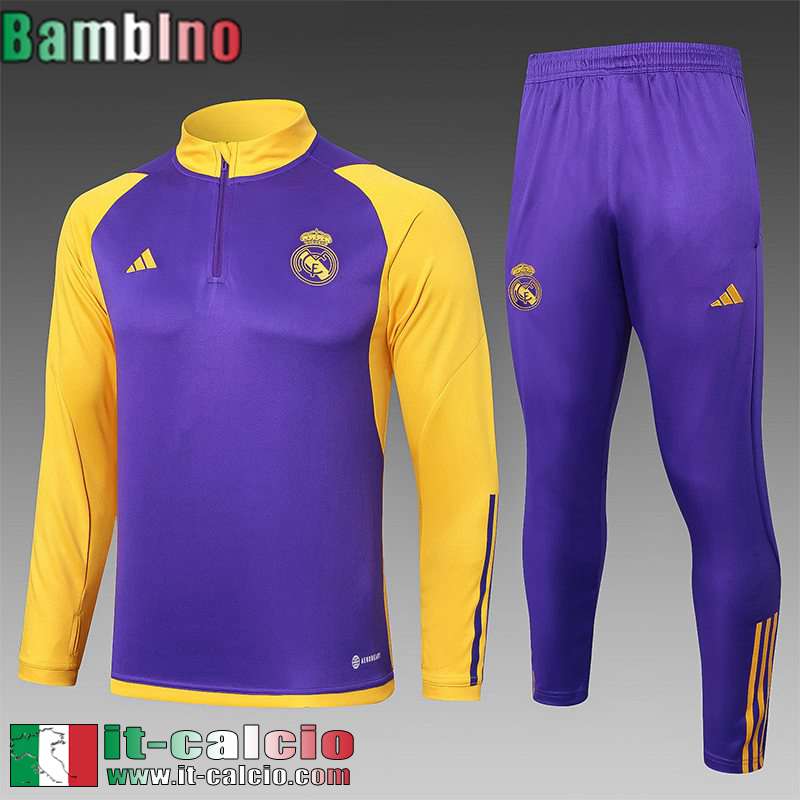 Real Madrid KIT: Full Zip Giacca Bambini 23 24 C197