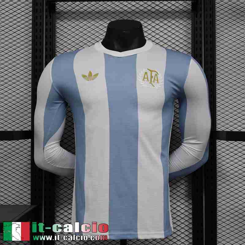 Maglia Calcio Argentina 50th Anniversary Uomo Manga Larga 2025 2026