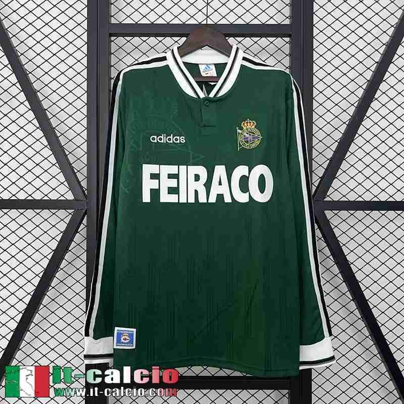 Retro Maglia Calcio Deportivo La Coruna Seconda Uomo Manga Larga 99 00 FG674