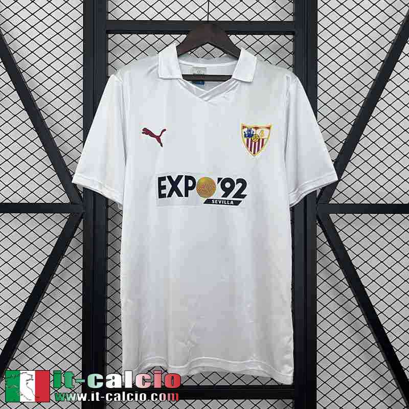Retro Maglia Calcio Sevilla Prima Uomo 87 90 FG685