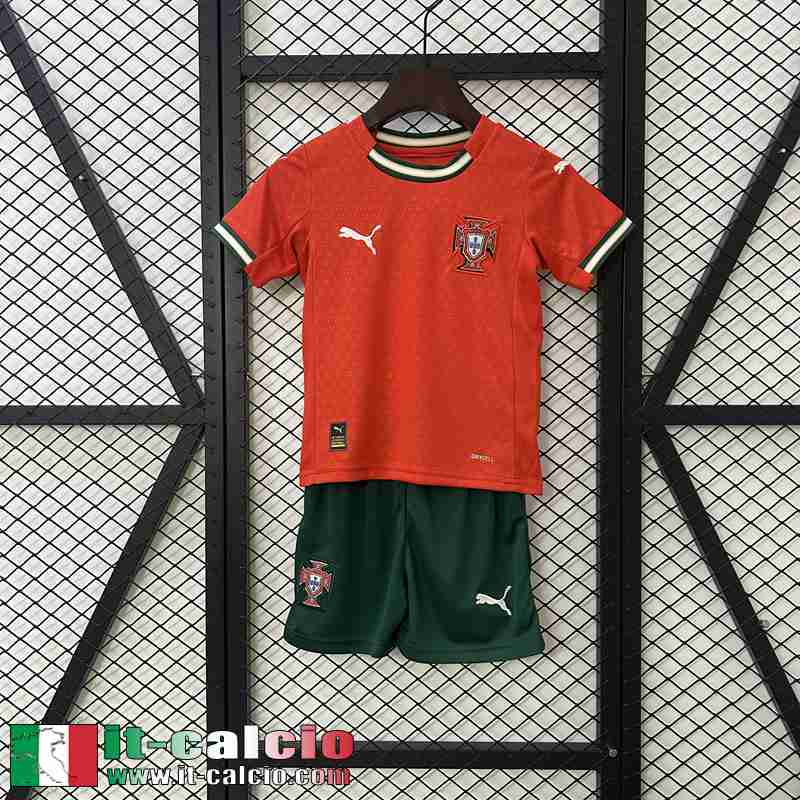 Maglia Calcio Portogallo Prima Bambini 2025
