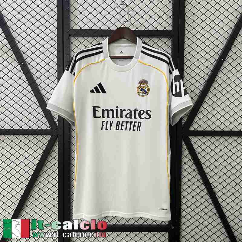 Maglia Calcio Real Madrid Prima Uomo 2025 2026