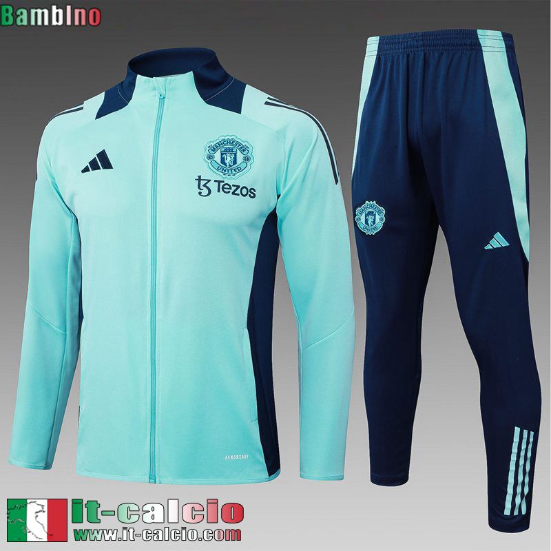 KIT: Tute Calcio Manchester United Bambini 2024 2025 C603
