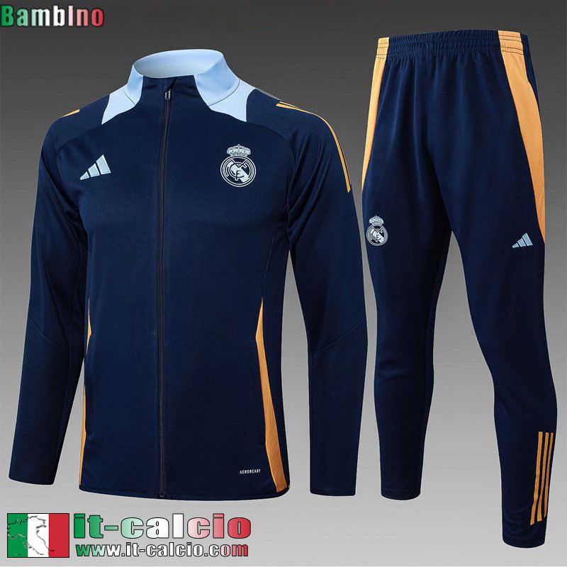 KIT: Full-Zip Giacca Real Madrid Bambini 2024 2025 C607