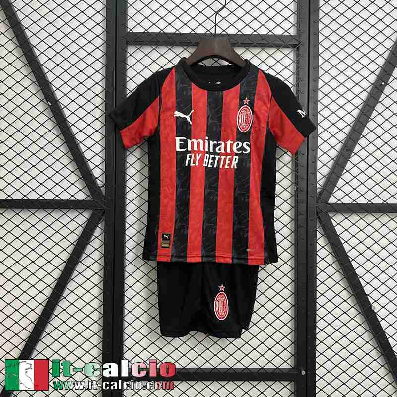 Maglia Calcio AC Milan Prima Bambino 2025 2026