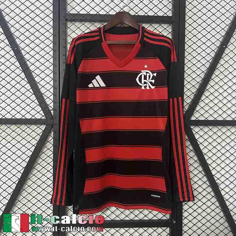 Maglia Calcio Flamengo Prima Uomo Manga Larga 2025 2026