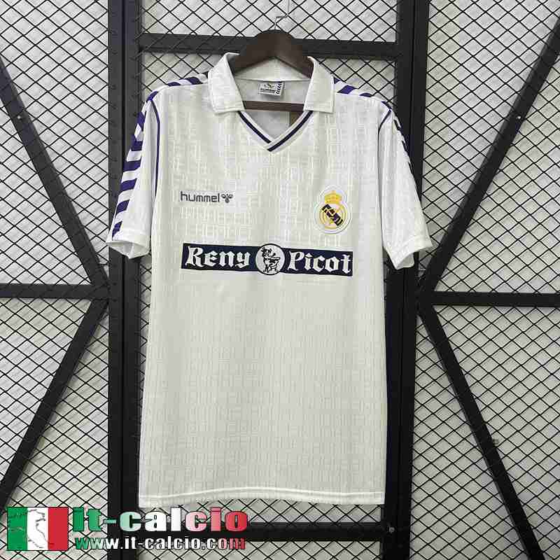 Retro Maglia Calcio Real Madrid Prima Uomo 89 90 FG709